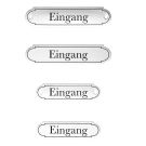 Emaille Tuerschild Eingang klassische Form