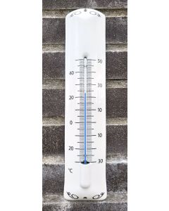 Thermometer Dekor Weiss