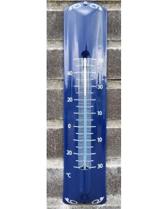 Thermometer deco blauw