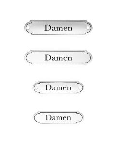 Emaille Tuerschild Damen klassische Form