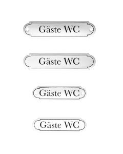 Emaille Tuerschild Gäste-WC klassische Form