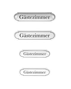 Emaille Tuerschild Gästezimmer klassische Form