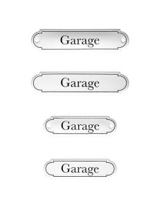 Emaille Tuerschild Garage klassische Form