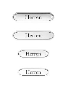 Emaille Tuerschild Herren klassische Form