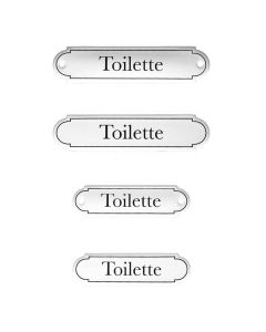 Emaille Tuerschild Toilette klassische Form