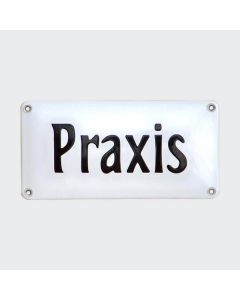 Emaille Praxisschild Praxis 20x10cm