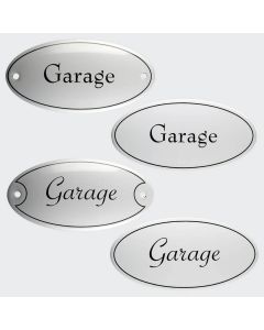 Emaille Tuerschild Garage 10x5cm