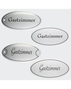 Emaille Tuerschild Gastzimmer 10x5cm