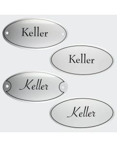 Emaille Tuerschild Keller 10x5cm