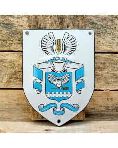 Familienwappen als Emailleschild