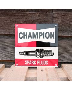 Emaille Werbeschild Champion spark plugs