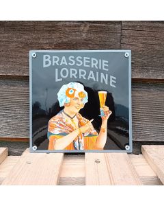 Emailleschild Brasserie Lorraine