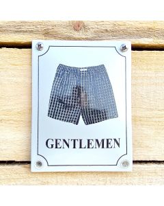 Gentleman Boxershort Toilettenschild