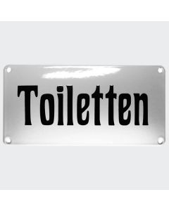 Emaille Hinweisschild Toiletten 20×10 cm