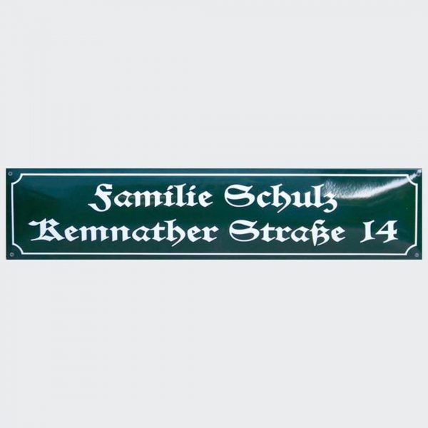 Emaille-Straßenschild-90x20cm