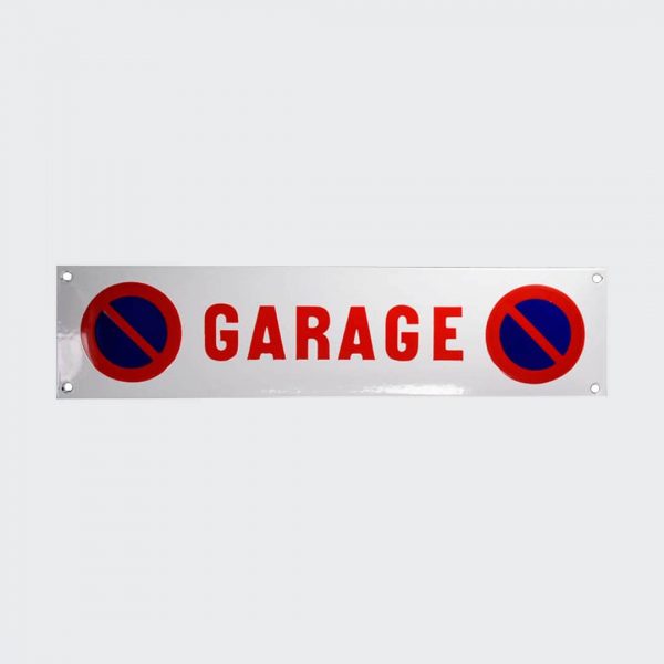 Emaille-Parkverbot-Garage-33x8cm