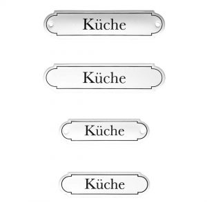 Emaille-Türschild-Kueche