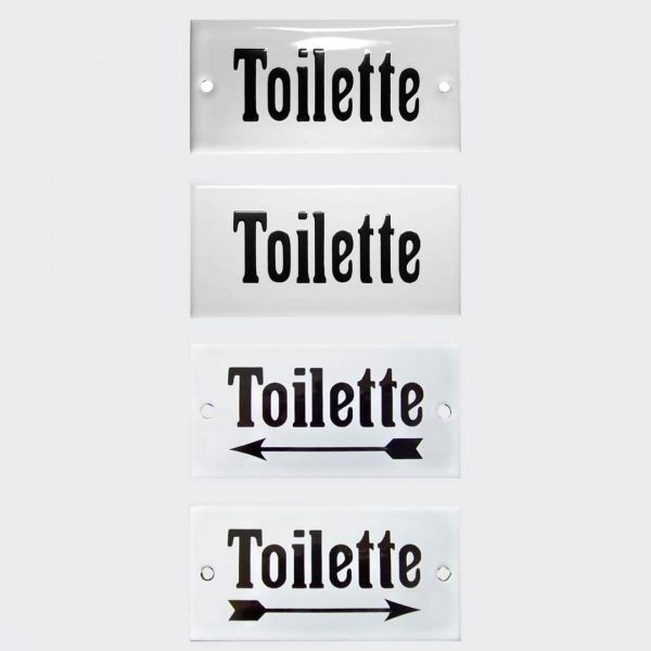 Hinweisschild-Toilette-Email-10x5cm